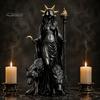 Mythologie Sammlerstücke zum Ausstellen Hekate Griechische Göttin Statue mit Magischen Hunden, Fantasy Thema Geschenk Liebhaber Harz Skulptur, Mythologisch