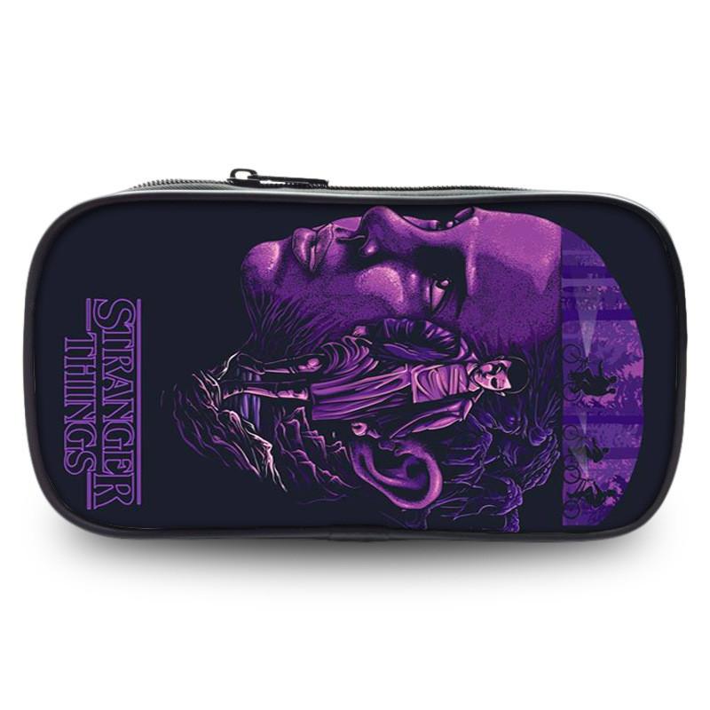 Stranger Things Pencil Case With Nylon Material For Students And Kids