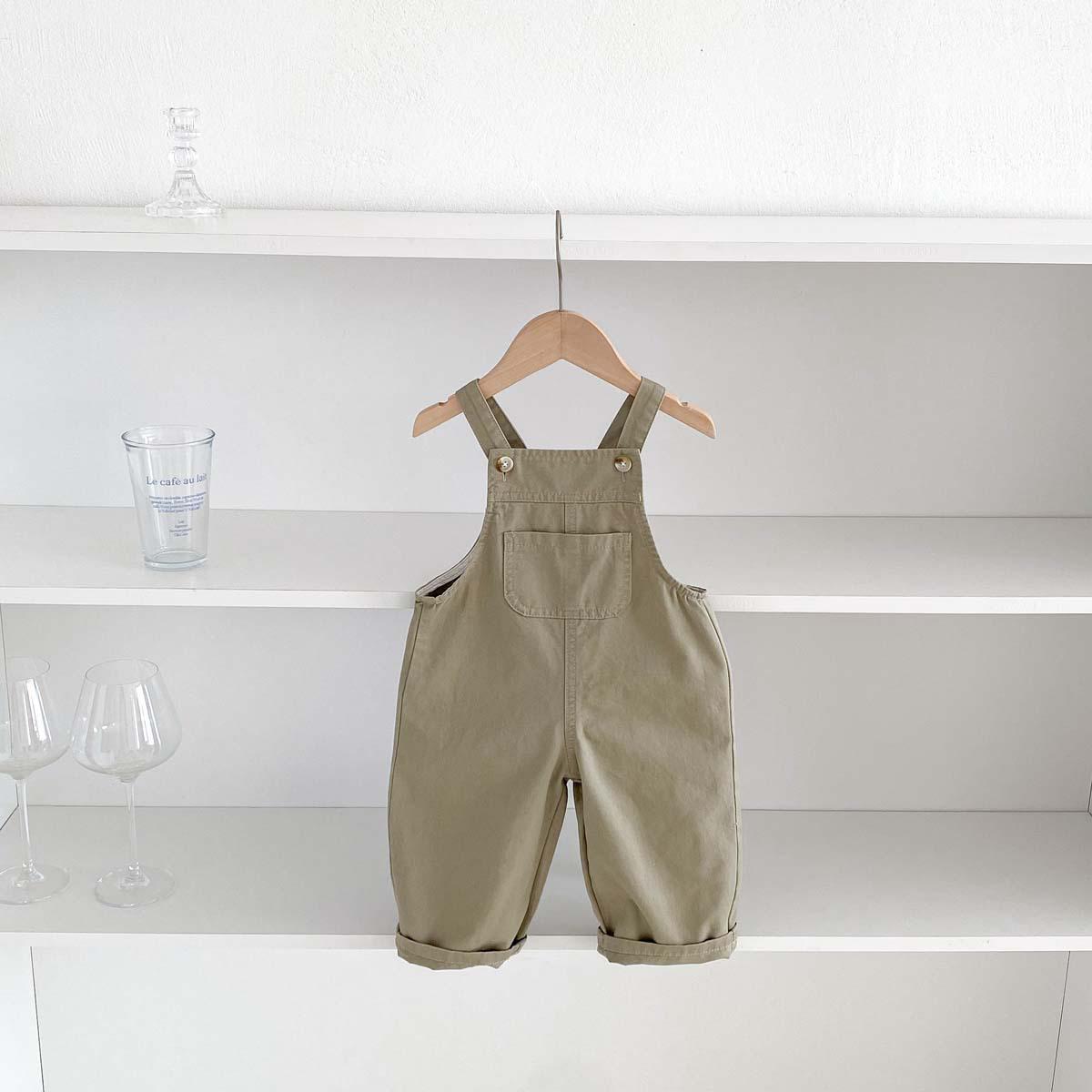 

«Корейские детские джинсовые комбинезоны 2024 года»: Модные осенние комбинезоны для мальчиков и девочек 120 cm