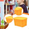 1/12 Miniature Storage Box with Lid Craft Diorama Scenery Ornament, Mini Organizer for DIY