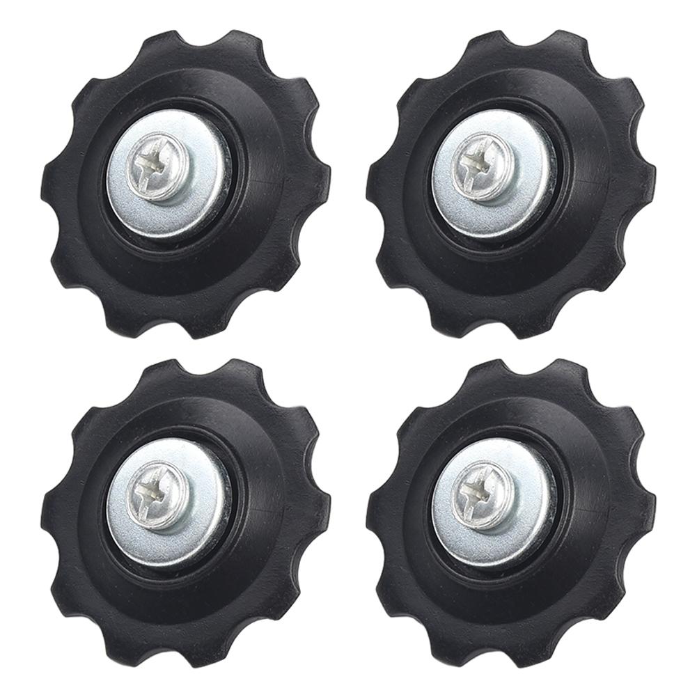 4Pcs 10T Bearing MTB Bicycle Rear Guide Wheel Road Bike -Jockey Rear Derailleur Pulley Roller For Bicycle Derailleur Repair Kit