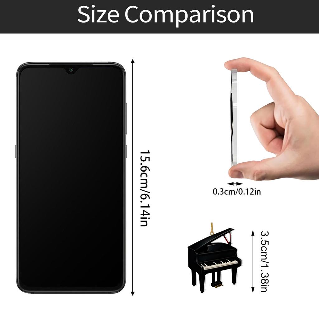 Caixa Mistério Acrílico Plano 2D 24 peças Pingente Com Caixa de Avião Calendário de Contagem Regressiva de Natal Engraçado