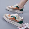 Autumn New Ins Korean Basic White Shoes Women's Height Increasing Student Running Board Shoes Breathable Casual Sneaker