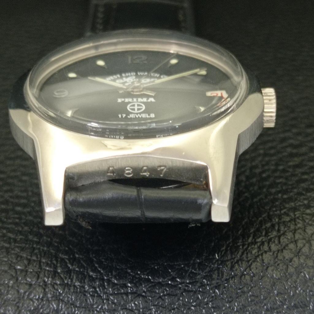 WEST END WATCH CO VINTAGE ŠVAJČIARSKE NÁVODNÉ HODINKY PRE CHLAPCA ČIERNY CIFERNÍK a701969-1