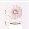 Relief Purple Floral Ceramic Plate Dessert Plate Pasta Dish Soup Bowl Salad Bowl Snack Bowl Molecular Cuisine Creative Tableware
