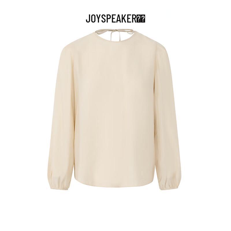 JOY SPEAKER Women s Solid Loose Long-Sleeve Blouse F