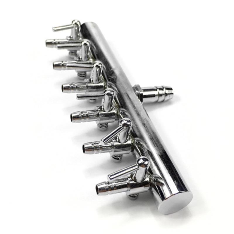 Stainless Steel Lever Distributor Splitter Oxygen Pump Air Flow Control Aquarium Outlet Accessories