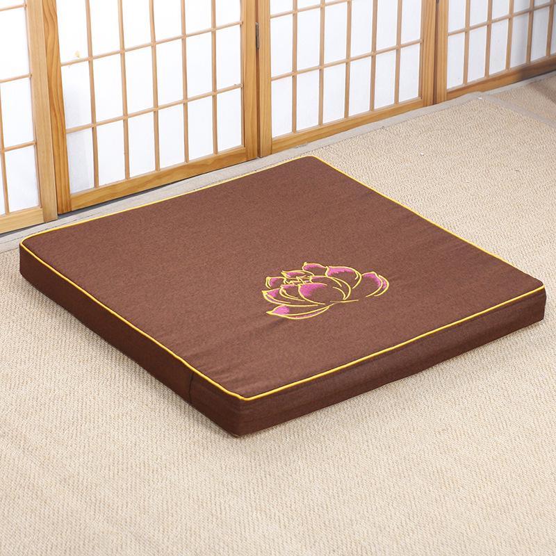 Thickened Meditation & Prostration Zafu Cushion: Removable, Washable Kneeling Mat