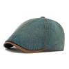 Spring Denim Hat Men's Beret British Retro Six-Piece Cap Women's Forward Cap