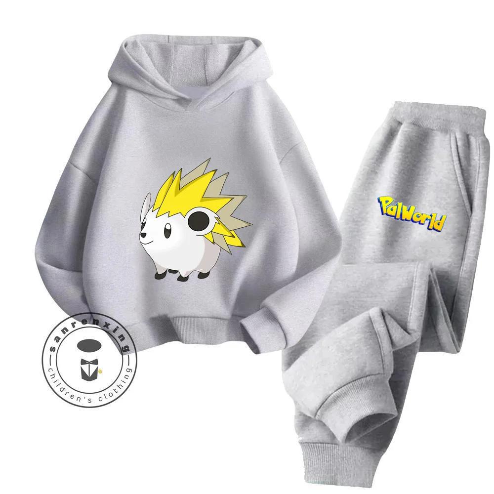 Palworld Cartoon Children's Hoodie Set Youth Sunshine High Appearance Level Anti Bacterial Anti Wrinkle New Hoodie Pure Cotton