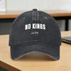 No Kings Baseball Cap Sun Outdoor Sport Breathable Washed Hip Hop Hats Unisex Women Classic Custom Logo Baseball Caps