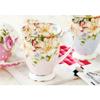 300ML, taza de café de cerámica de porcelana fina, tazas de café con pintura floral, taza de té de cerámica creativa para regalo, ceremonia del té vintage