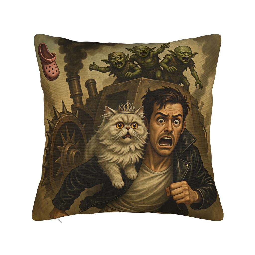 Dungeon Crawler Carl Pillow Cover Vintage Pillow Case For Sofa Home Decoration Comfy Cushion Cover Birthday Present