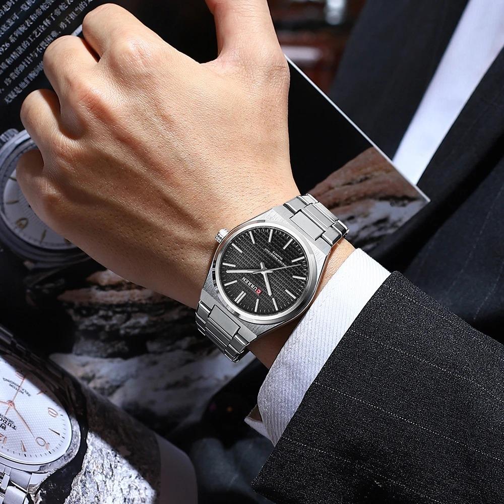 CURREN 8439 Top Brand Men's Watch Luxury Business Waterproof Stainless Steel Military Quartz Men's Watches
