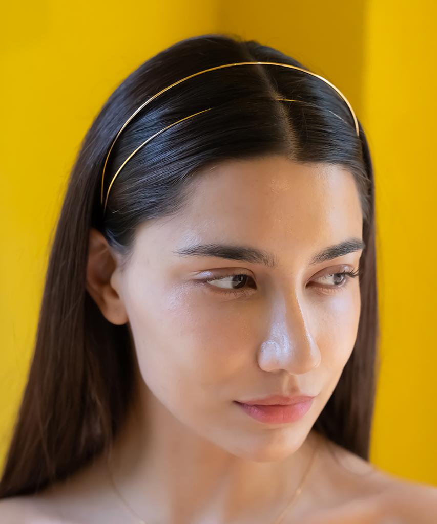 Begins Larin Double Wire Gold Crown Headband