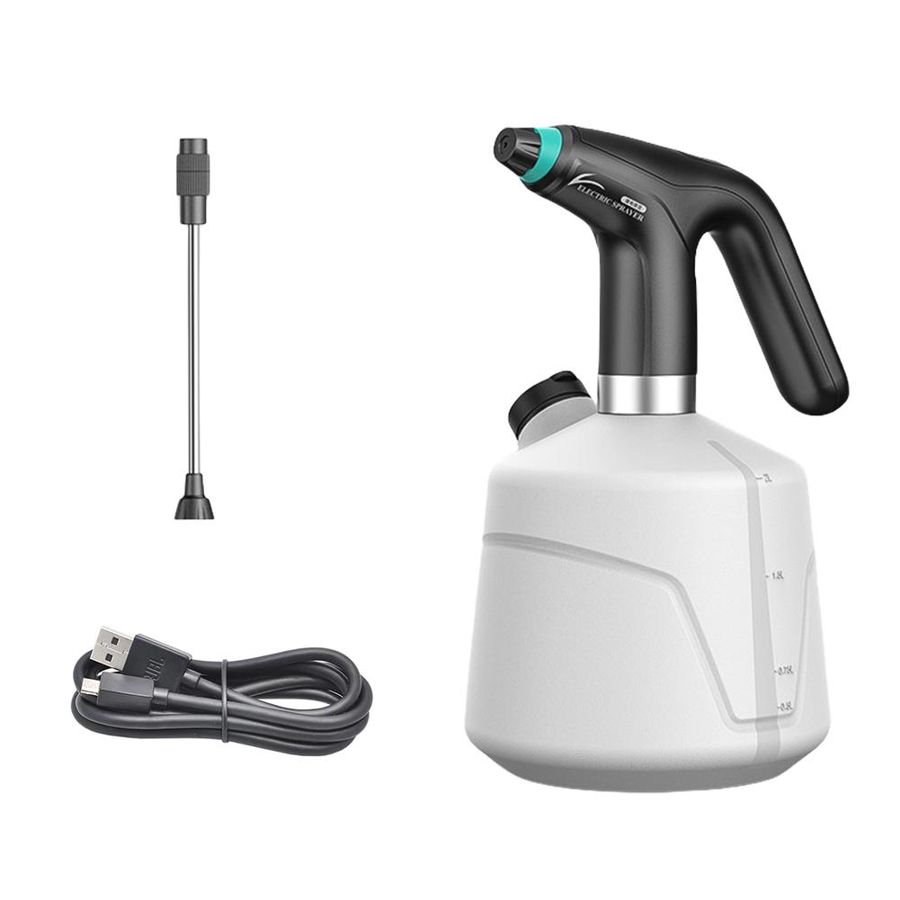 2L Electric Portable Automatic Mister Sprayer with Adjustable Spout Garden Mist Spray Can Bottle for Indoor Garden Car Cleaning