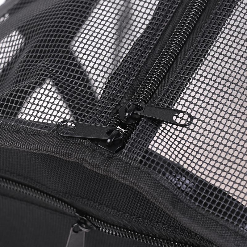 Black Yoga Pad Carrier Bag Basketball Volleyball Bag Sports Fitness Storage Bag Mesh Pilates And Bodybuilding Sports Bag