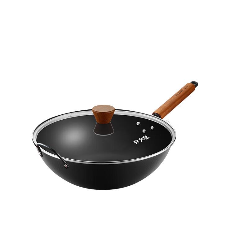 Chu Da Huang 34cm Carbon Steel Wok