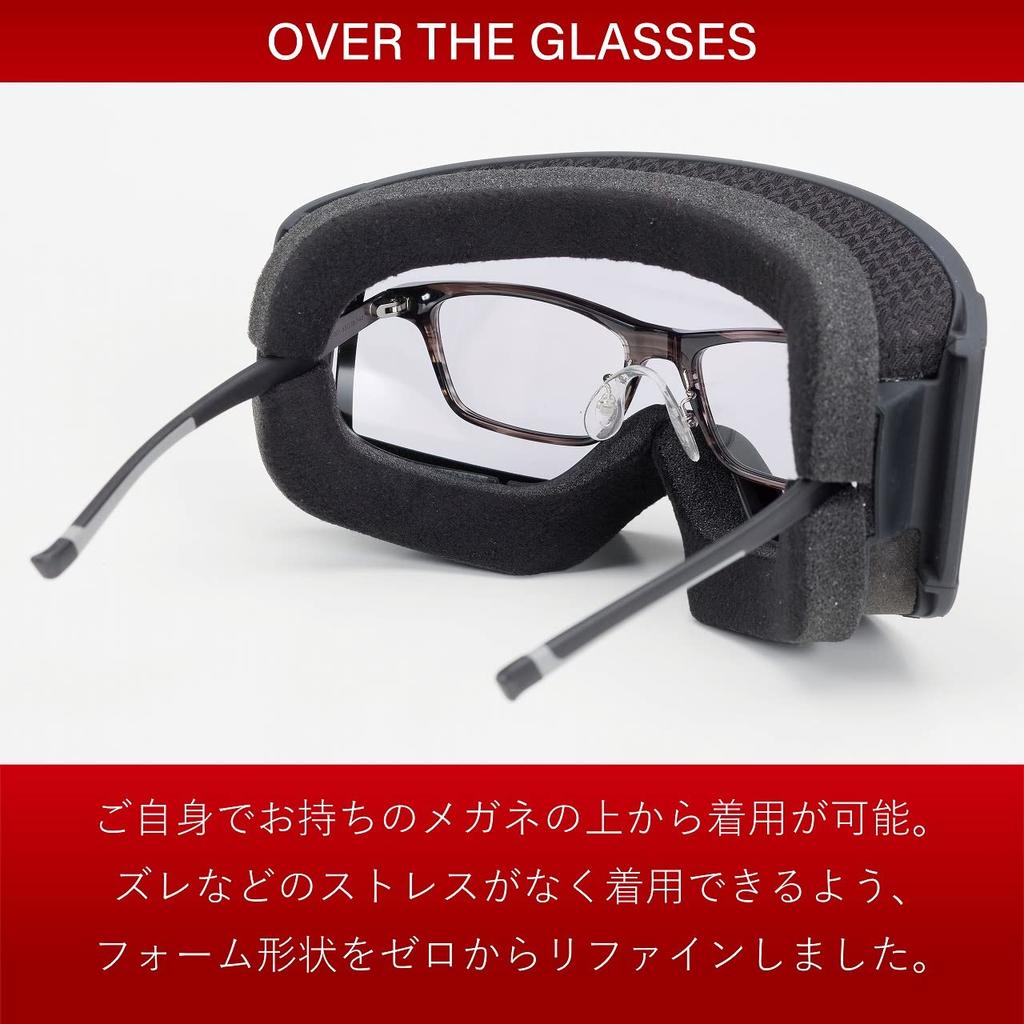 [SWANS] Japanese Snow Goggles RACAN RA-MDH-CU-LP Y Ice Mirror x ULTRA Light Purple Dimmable Ski Snowboard Glasses Compatible Dimmable Anti-Fog Mirror
