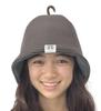 The Tag Will Be Changed To Black In Due Course. Hard Brown & Gray Double Next Generation 3-layer Polyester Mesh Material Extra Large Size Sauna Hat