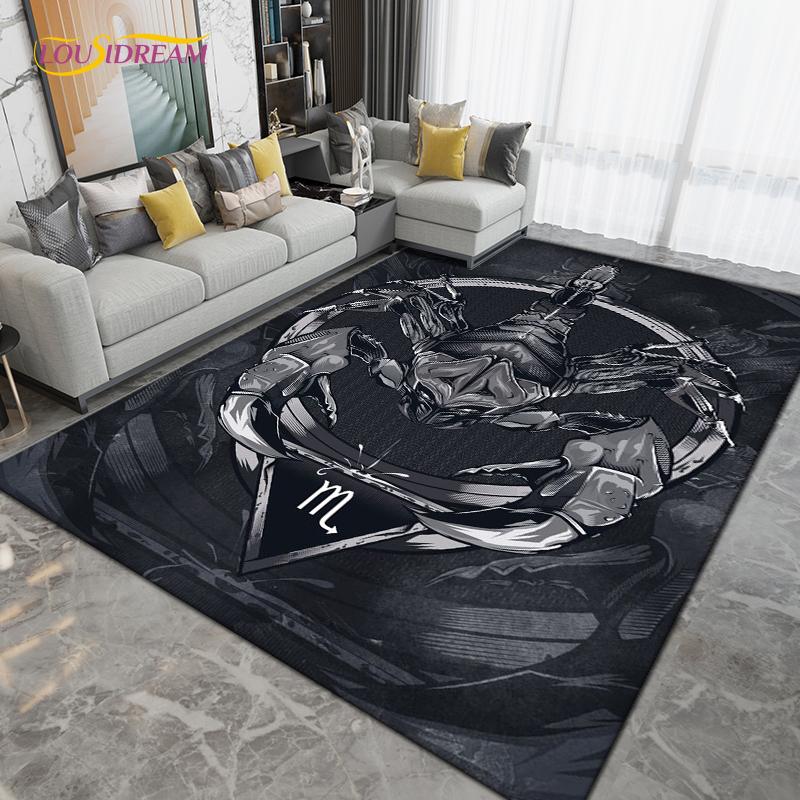 Skorpion Skorpion Bereichsteppich Groß, Teppich für Wohnzimmer Schlafzimmer Sofa Dekoration, Küche Badezimmer Fußmatte Rutschfeste Bodenmatte
