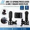 Upgraded AMS System Spring Press Lever & Cover Plate Set, Durable High Strength Replacement Parts for 3D Printer