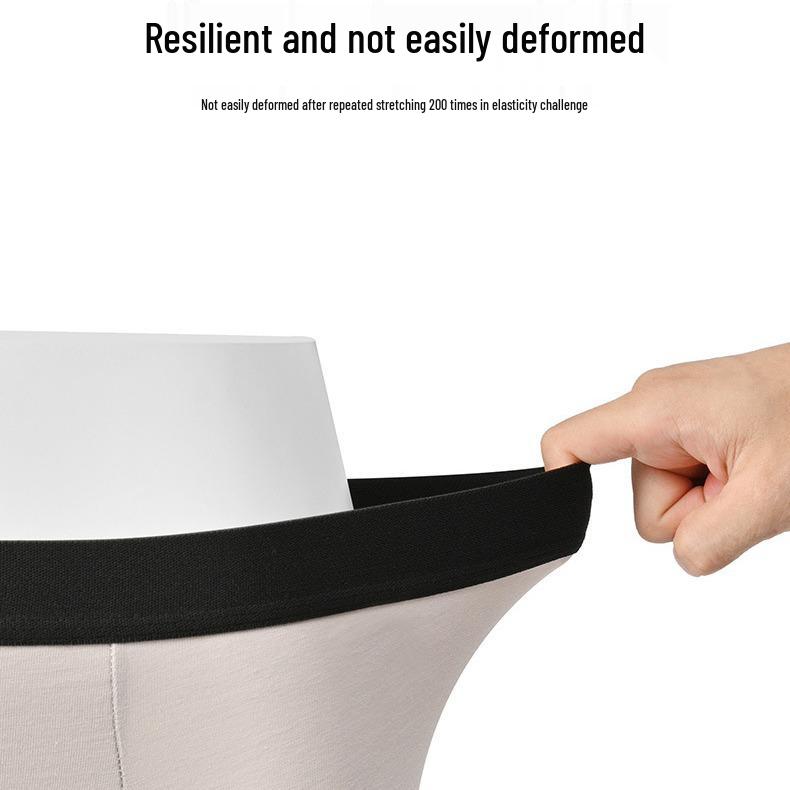 Pánské nadměrné boxerky z mléčného hedvábí jednobarevné