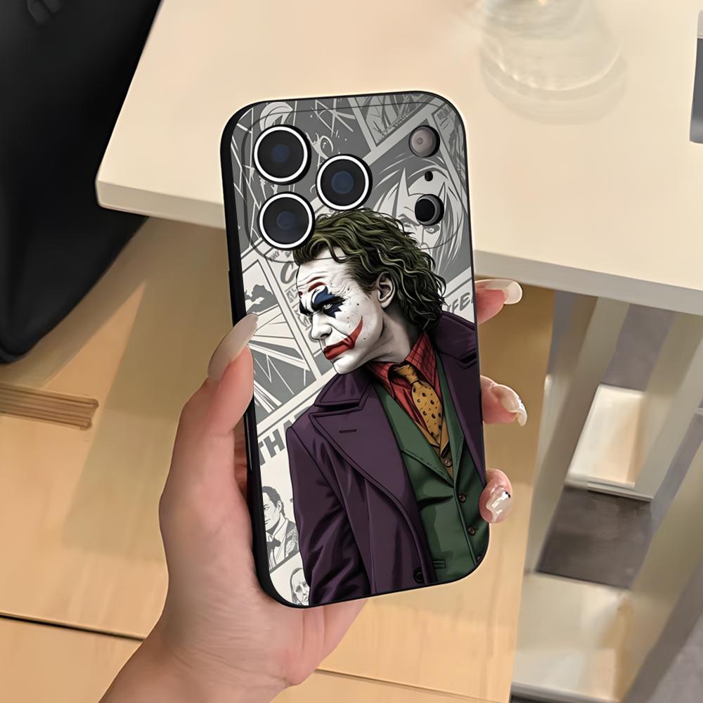 

Счастливый F-Face J-Jokers Чехол для телефона Для iPhone 17 Air 16 E Pro Max 15 14 13 Mini 12 Pro 11 Max Plus Черный Мягкий чехол iPhone 16 Pro