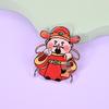 Custom God of Wealth Acrylic Refrigerator Magnet - Trendy Cartoon Design for Home Décor