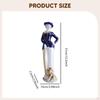Ceramic Lady and Dog Statue Girl Figurine Collection Elegant for Cabinet Living Room
