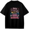 Unisex T-shirt 100th Day of School Princess Cute Kids Girls Teen Funny Boys Girls Teens T-Shirt Anime Gift
