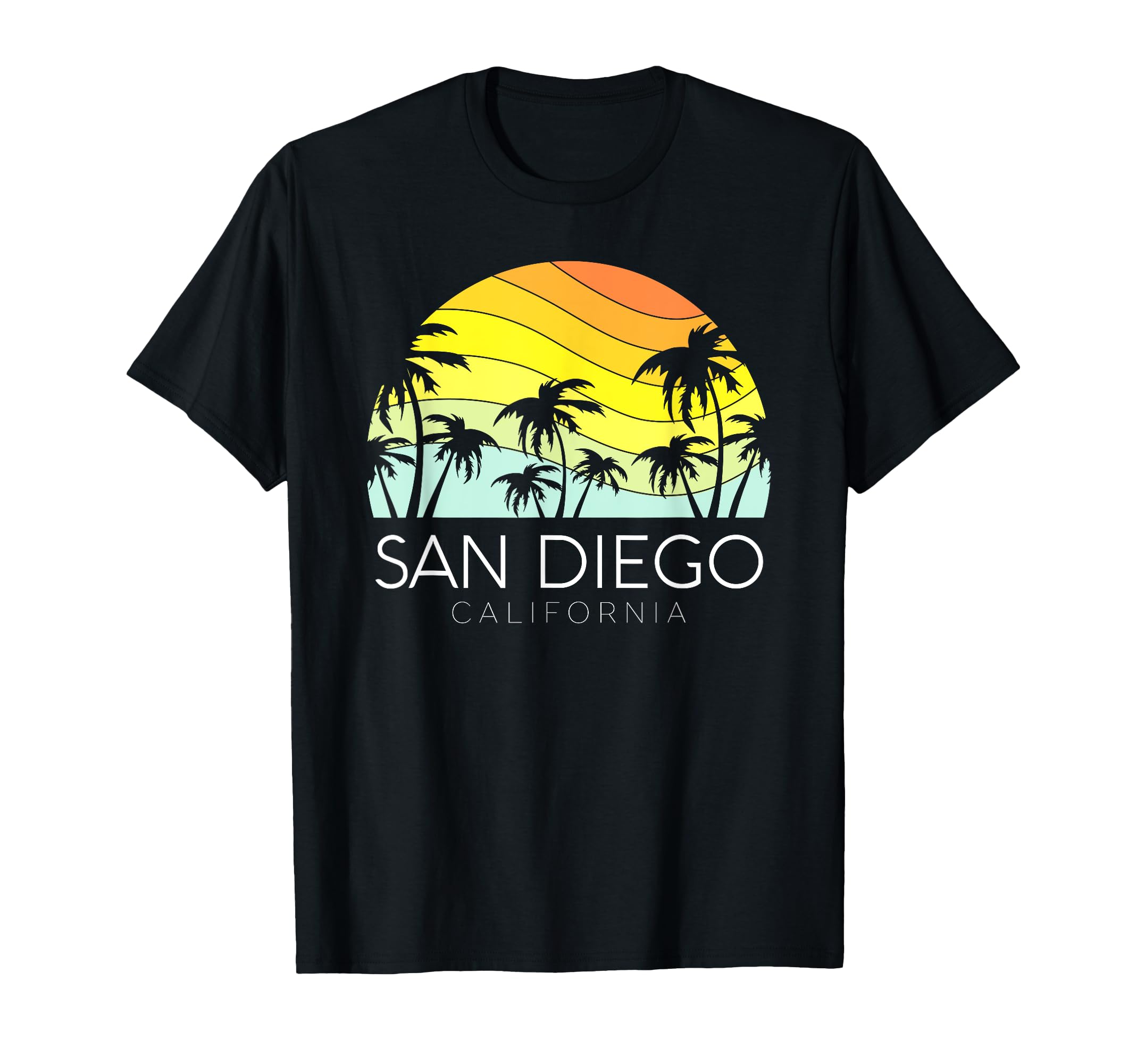 

Сан-Диего Калифорния Пляж Пальма Винтаж Кали SD Ла-Хойя 619 Футболка