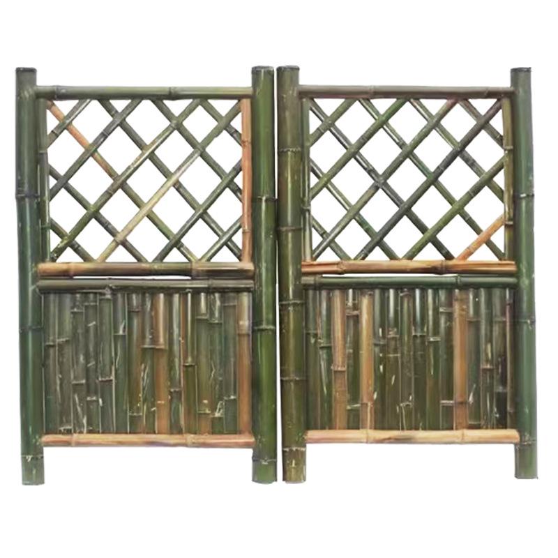 Красивые большие бамбуковые садовые ворота-забор с опорой Specification
