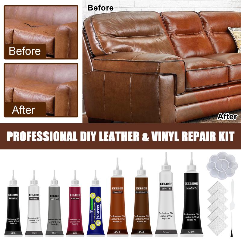 Natural Leather Repair Filler 40ml for Auto Seat Sofa Holes Tears Cracks Restore Softness Paintable Restoration Paste