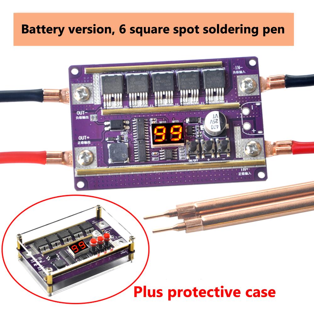 12V 99 Gear Spot Welder Module 5Mos Transistors 2390A Spot Welder Control Board Welding Machine 18650 Battery DIY Soldering Kit