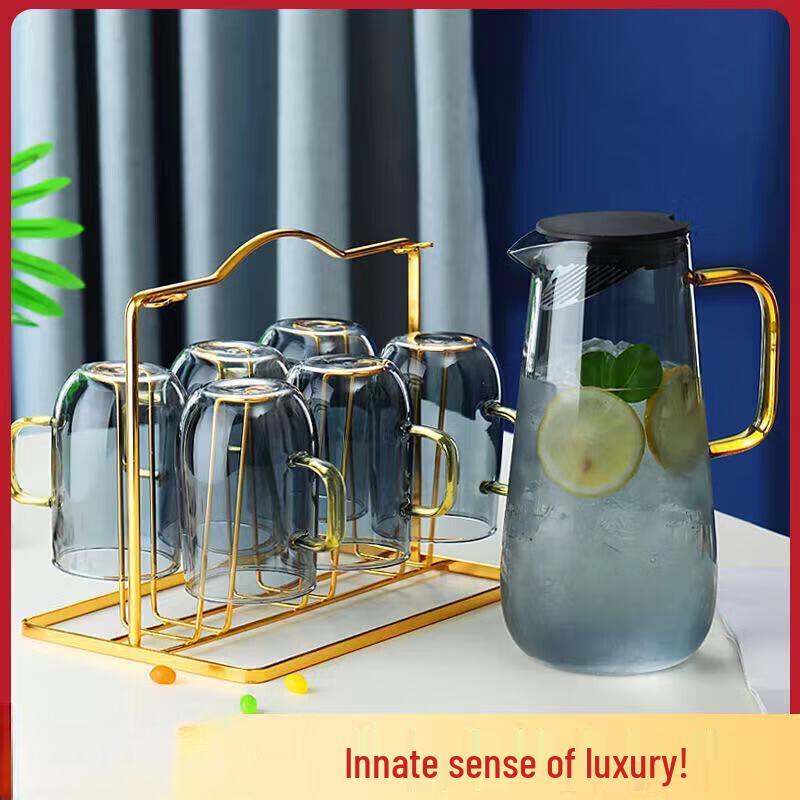 Large Capacity Borosilicate Glass Cold Water Cup Set