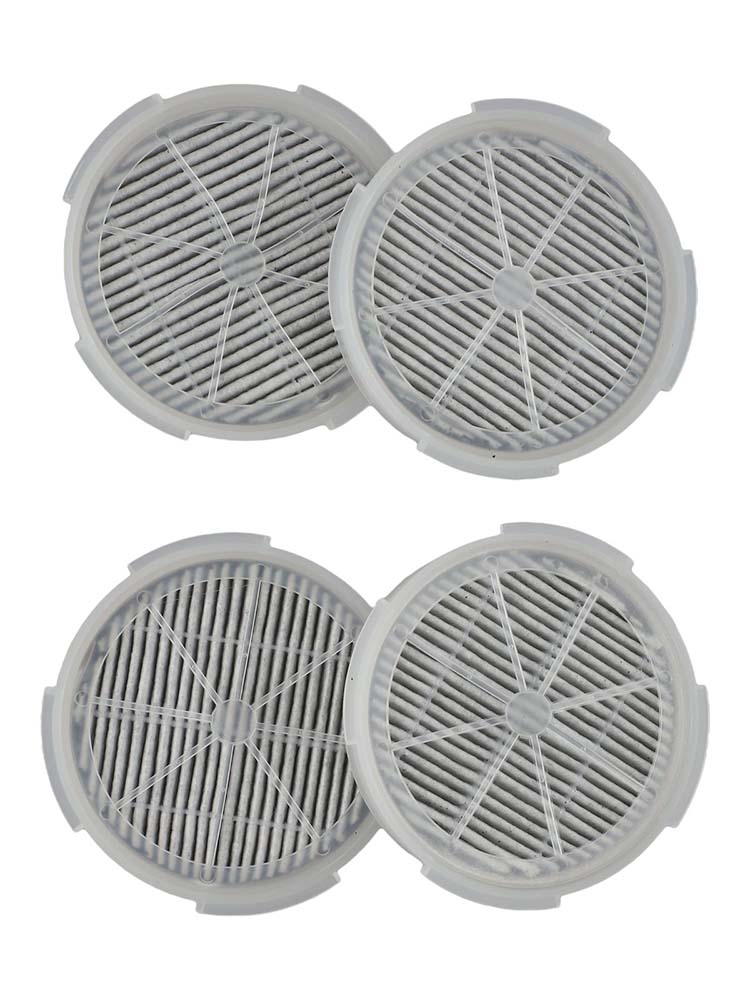 4-Pack Filter Activated Carbon Filter Home Air Cleaning 4 Pack Activated Carbon Filters Carbon Air Filter Plastic Bottom Filter