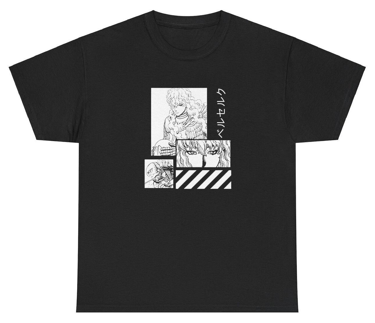 Griffin Berserk T Shirt Pump Cover Guts Berserker Manga Anime Vintage Style Tee 2XL