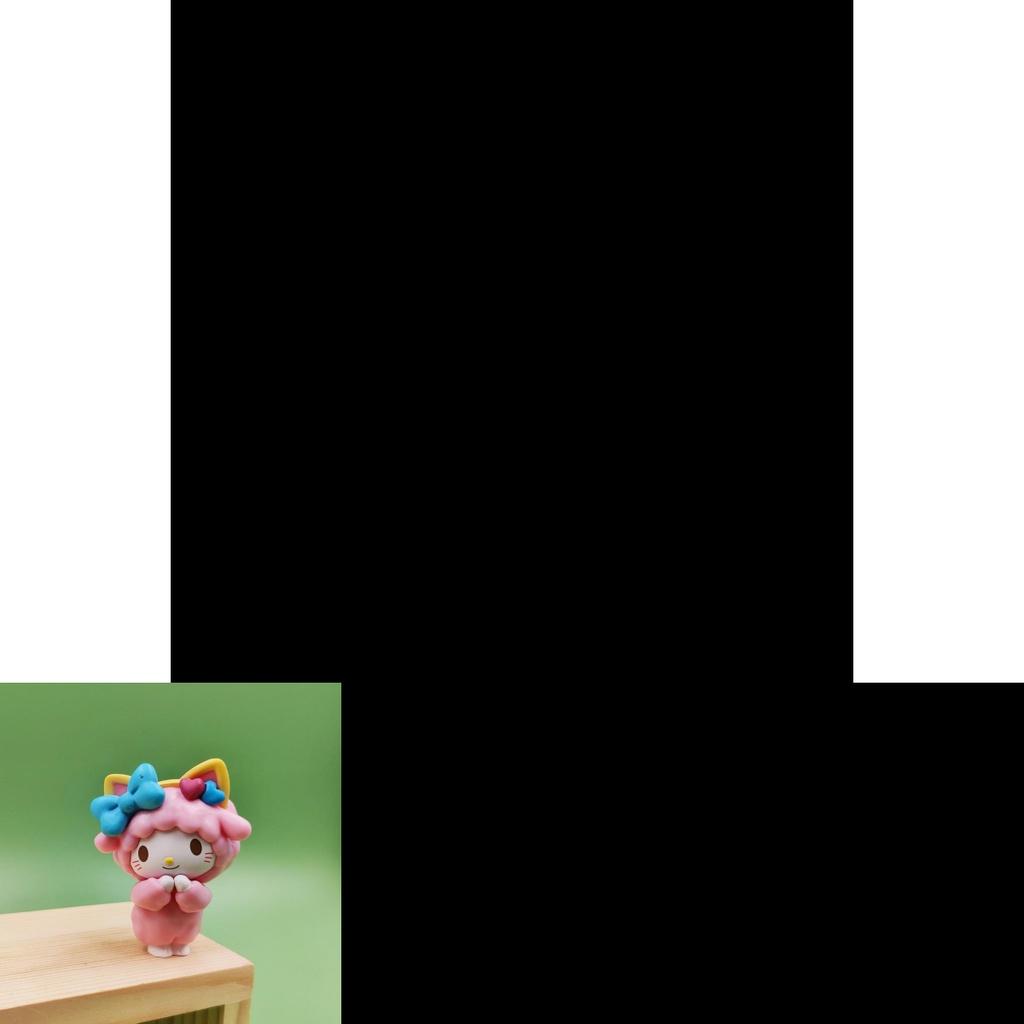 Cute Kuromi My Melody Figure Toy Playset Cake Topper For Diy Accessories