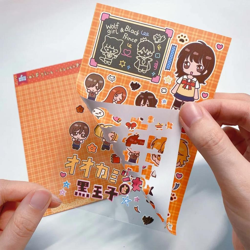 Cartoon Character Series Sticker Handbook Material Cute Anime Style
