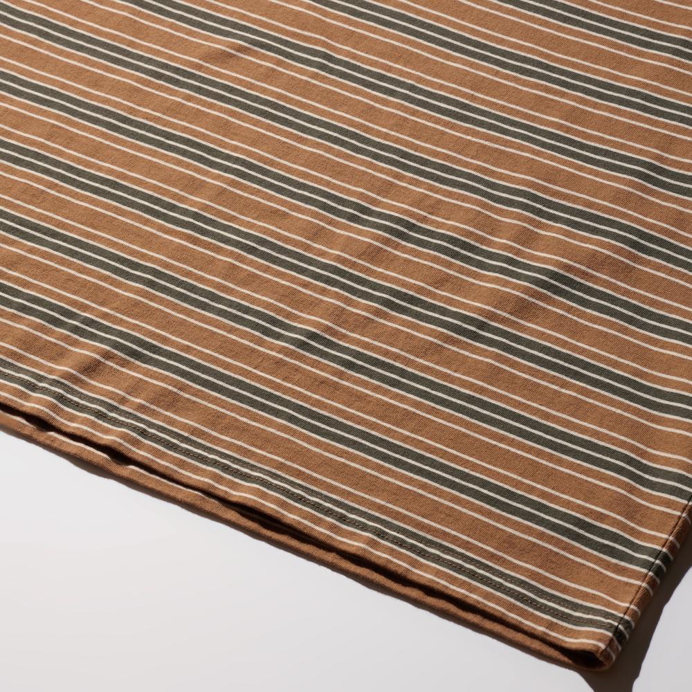 Dyutelo Leo Vintage Striped Long Sleeve T-Shirt Brown