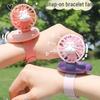 2025 Student Portable USB Wearable Mini Fan Watch for Kids