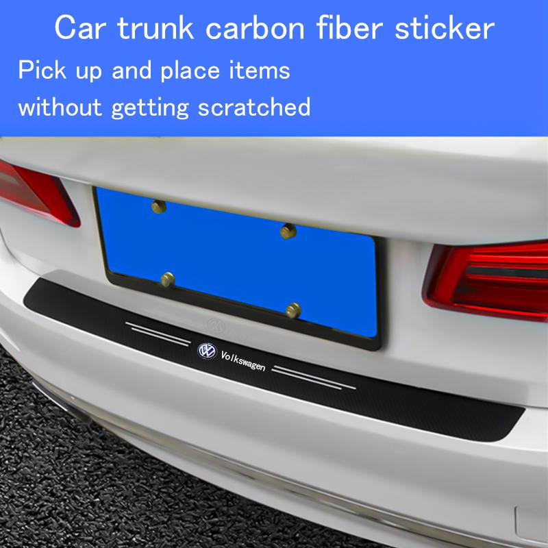 New Car Door Sill Plate Sticker Anti-scratch Strip Trunk Protection Decals For VW Polo Beetle Passat Bora Touran Golf Jetta zl9