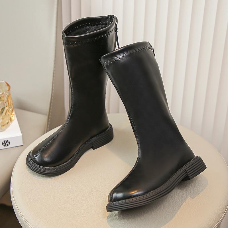 Autumn Winter Korean Princess Tall Boots for Girls Anti Slip Soft Sole High Top Boots Fashion Casual for Big Kids