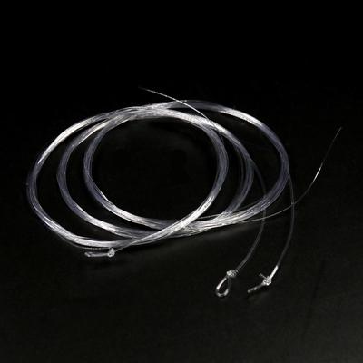 2PCS Transparente Fliegenfischen Tippet Linie Looped End Taper Leader Größe 0X 1X 2X 3X 4X 5X 6X 7X