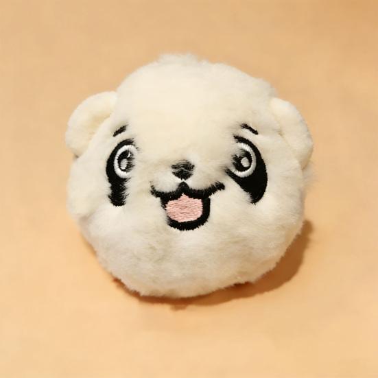 Brinquedo de Bola que Faz Barulho para Cachorro Pelúcia Bola de Borracha Saltitante Brinquedo de Mastigar para Cachorro Brinquedo Interativo para Filhotes Dentição para Cães Pequenos e Médios