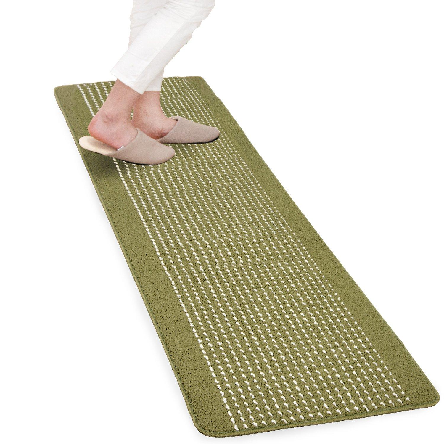 

Oka Yutosei Kitchen Green Easy-to-Wash Mat, 45x180mm, зелёный