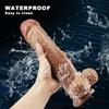 28cm Realistic Dildo with Powerful Suction Cup Realistic Penis Sex Toy Flexible G-spot Dildo with Curved Shaft and Ball Adult