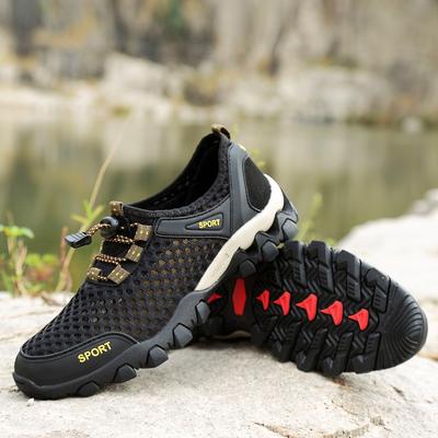 Chaussures décontractées pour hommes en été en plein air respirant maille chaussure antidérapante 38-45