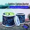 Foldable Fish Bucket with Rope & Anti-jump Net - Multi-functional for Fishing & Fish Protection